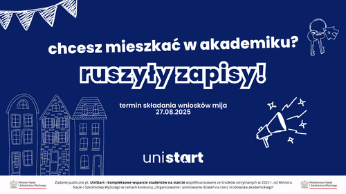 Informacja o rozpoczęciu zapisów do Domów Studenta UwB – termin składania wniosków do 27 sierpnia 2025.